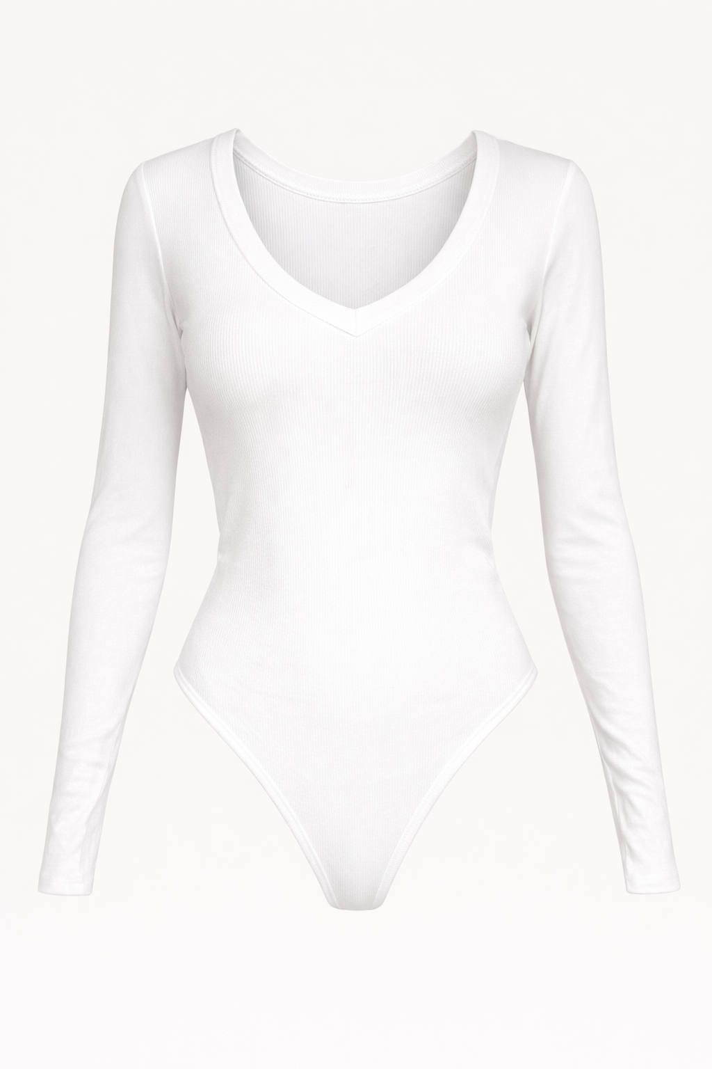 V-Neck LS Bodysuit — Front