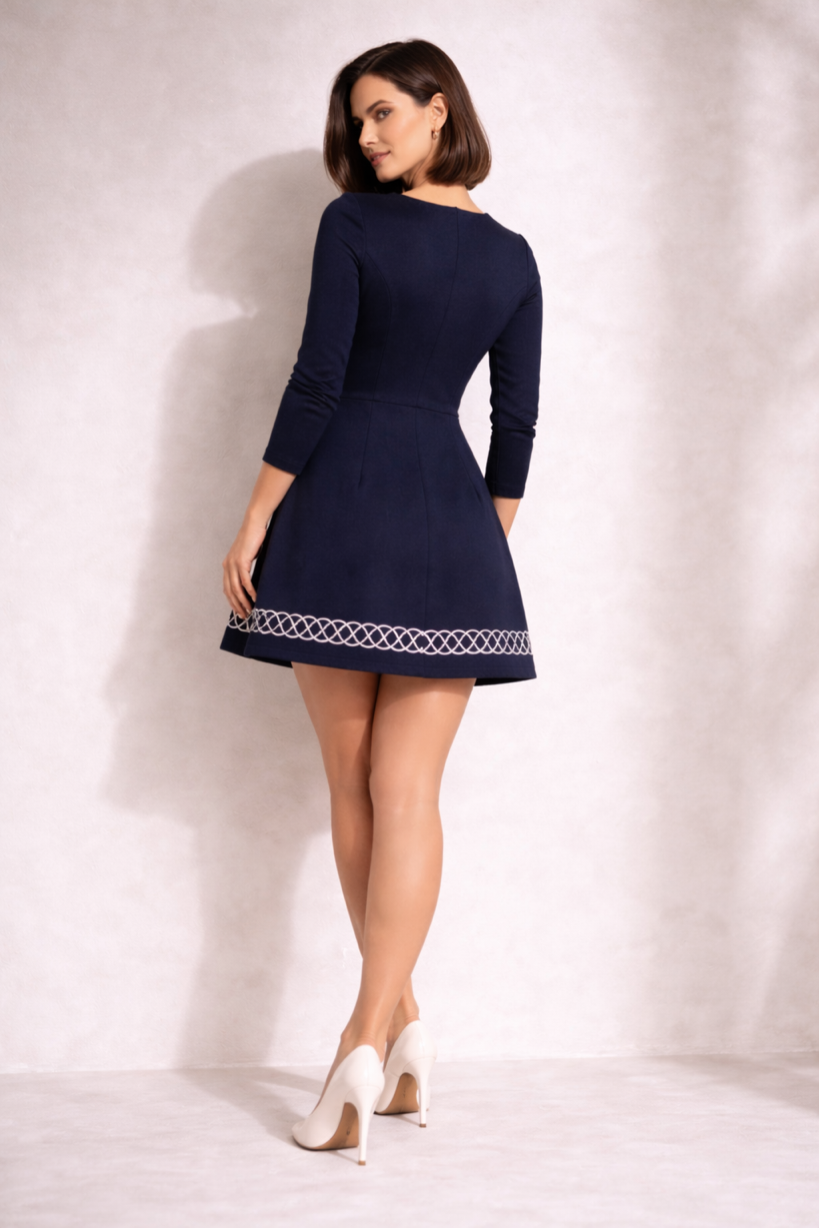 LS Celtic Knot Short Dress — Styled Back
