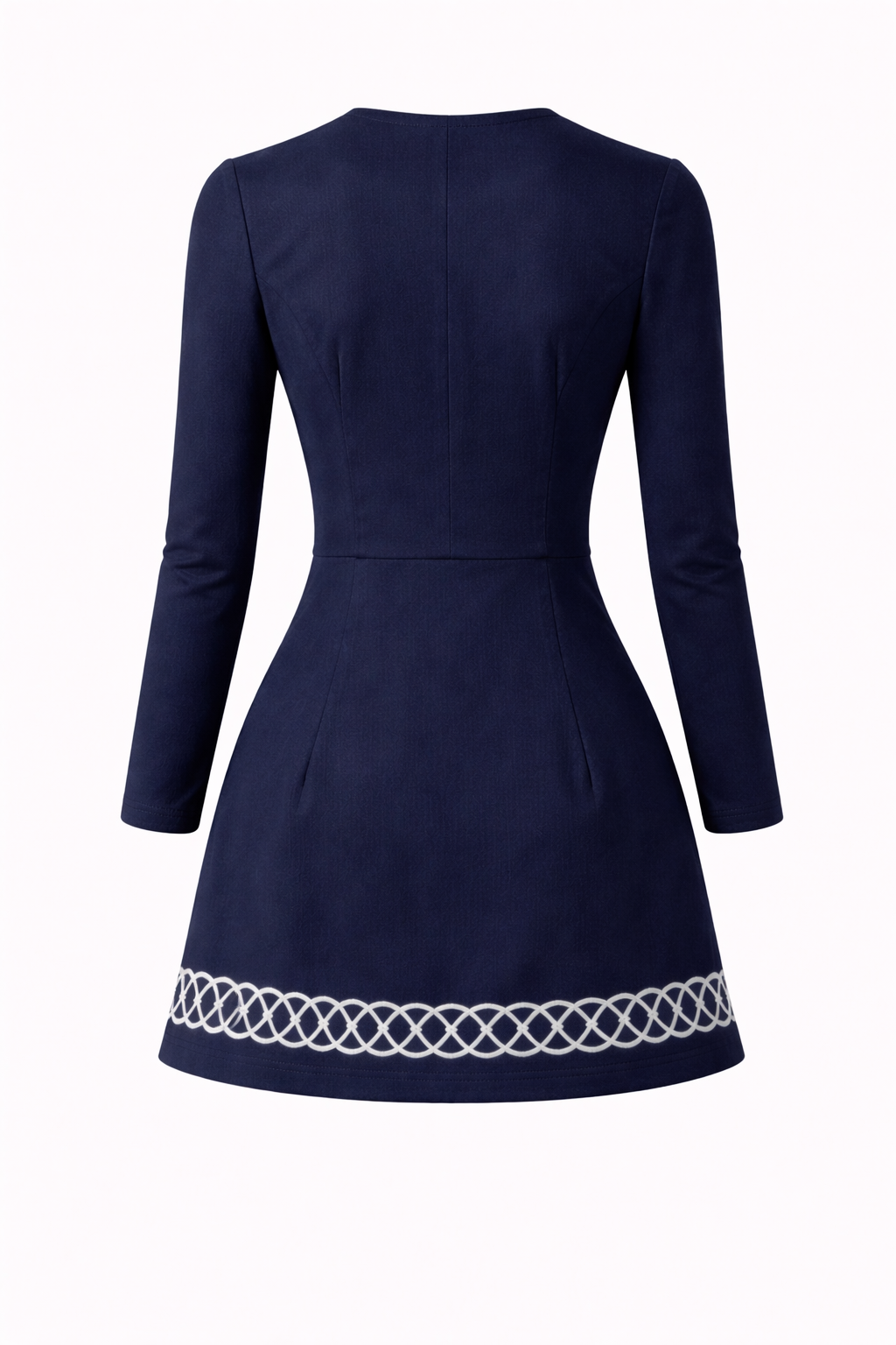 LS Celtic Knot Short Dress — Back