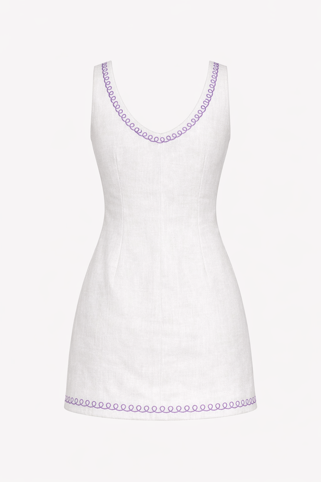 U-Neck Cupcake Dress — Back