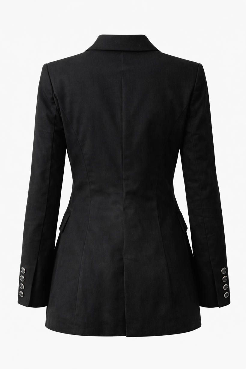 Long Line Fitted Blazer — Back