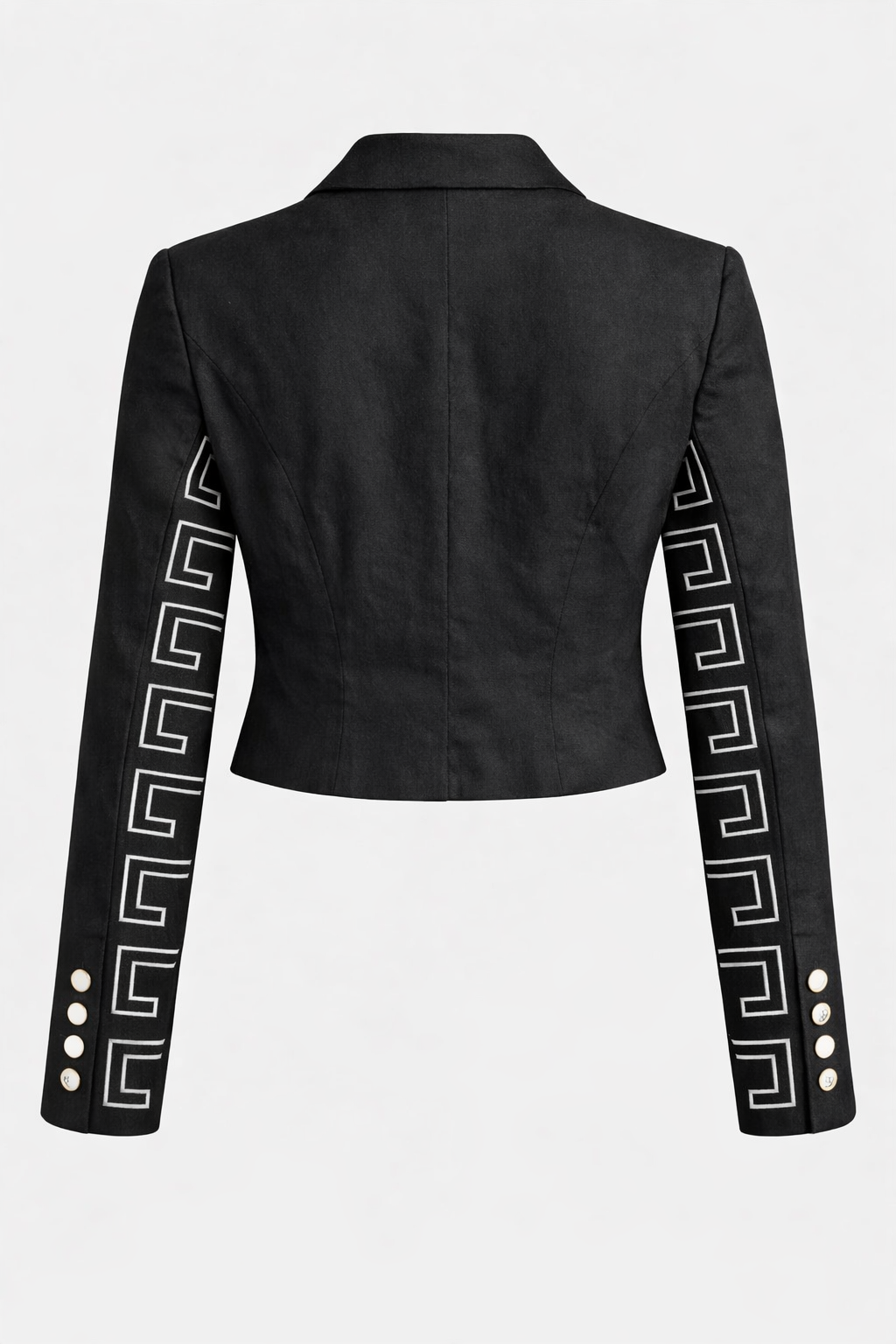 Short Fitted Blazer — Back