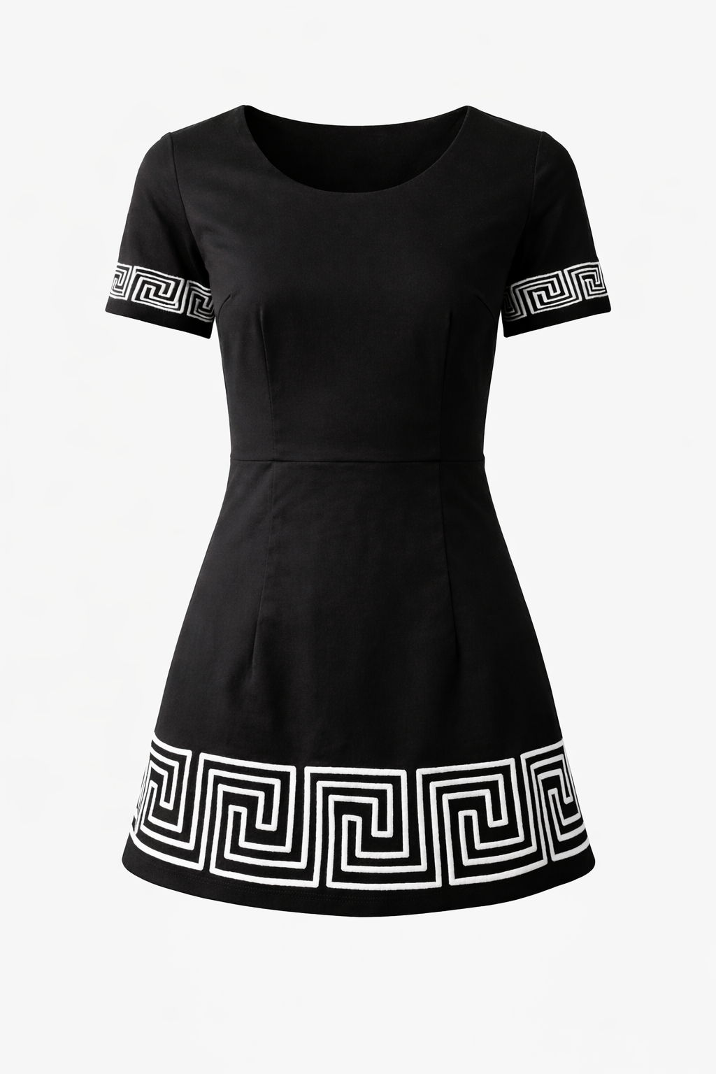 SS Greek Key Short Dress