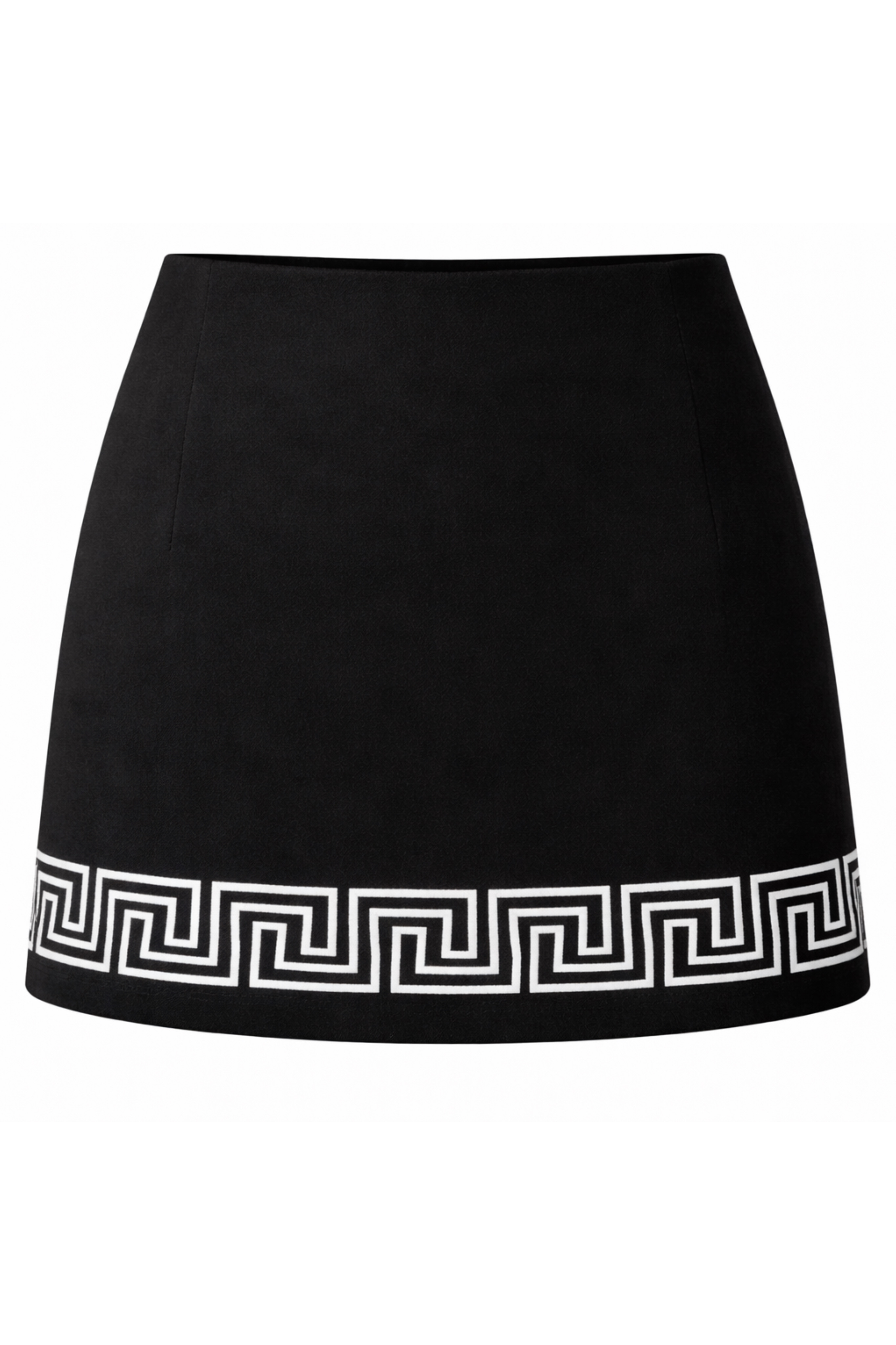 Greek Key Short Skirt