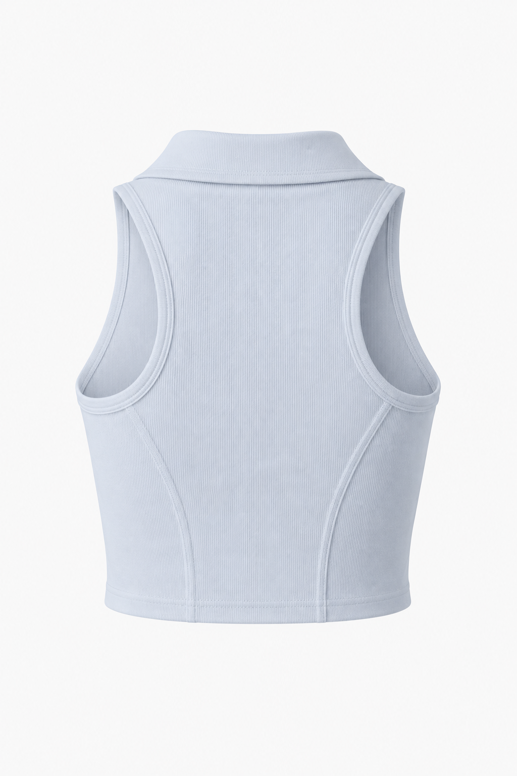 Polo Tank - Sky Back View - BlancheWear