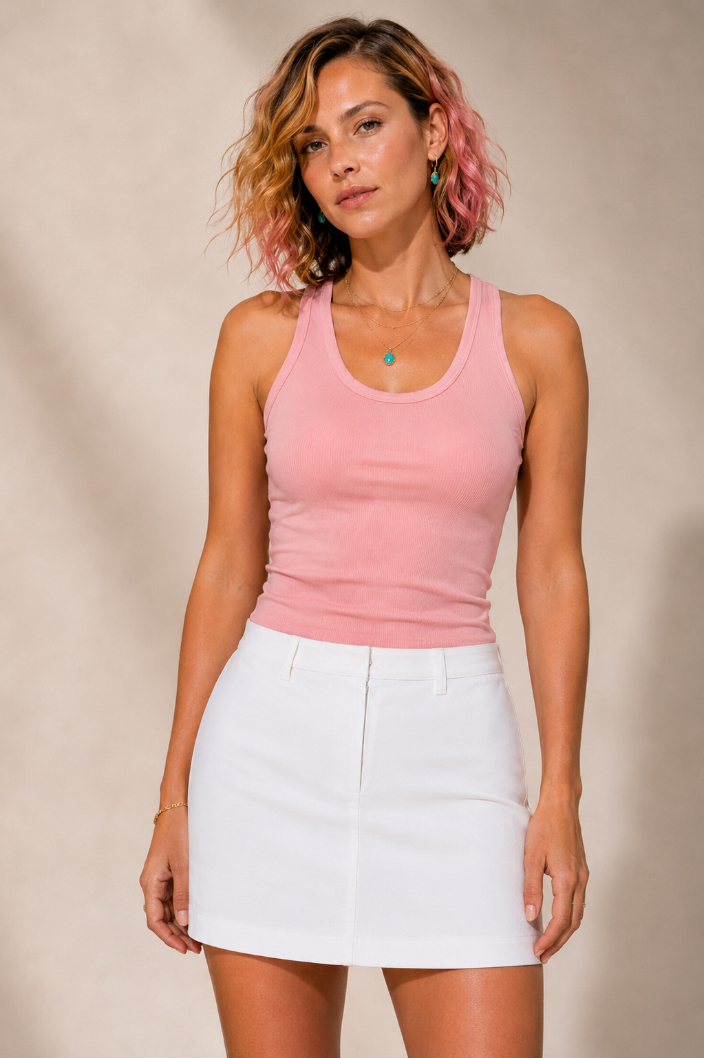Pink Oak - Front Styled